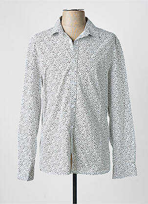 Chemise manches longues blanc TEDDY SMITH pour homme