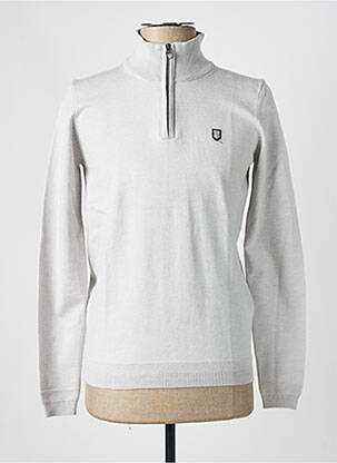 Pull gris TEDDY SMITH pour homme