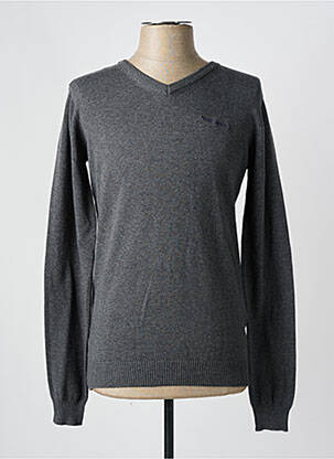 Pull gris TEDDY SMITH pour homme