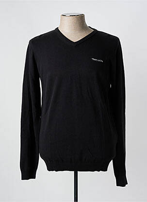 Pull noir TEDDY SMITH pour homme
