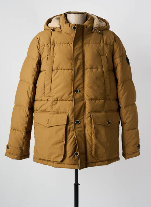 Doudoune manches longues a capuche marron TEDDY SMITH homme
