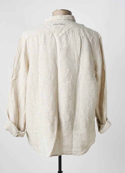 Chemise manches longues beige TEDDY SMITH homme