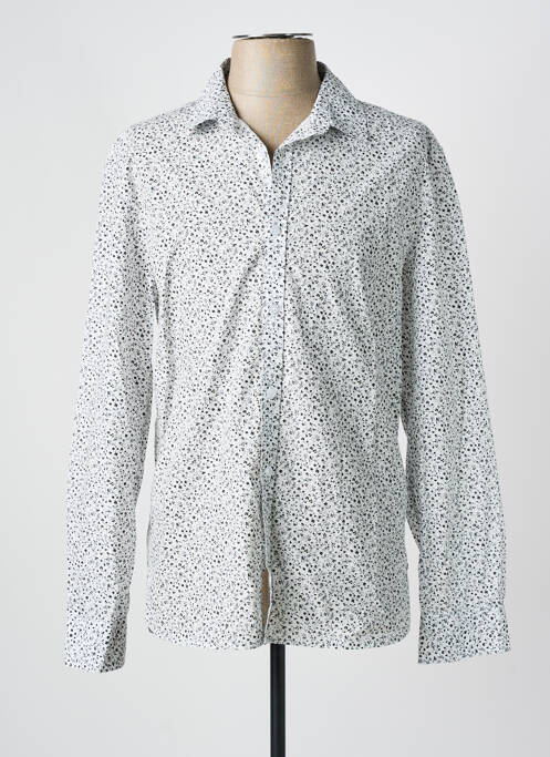 Chemise manches longues blanc TEDDY SMITH pour homme