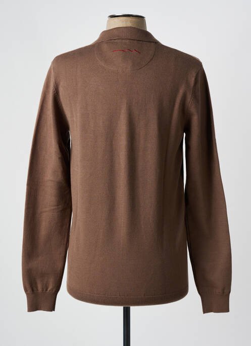 Polo marron TEDDY SMITH homme