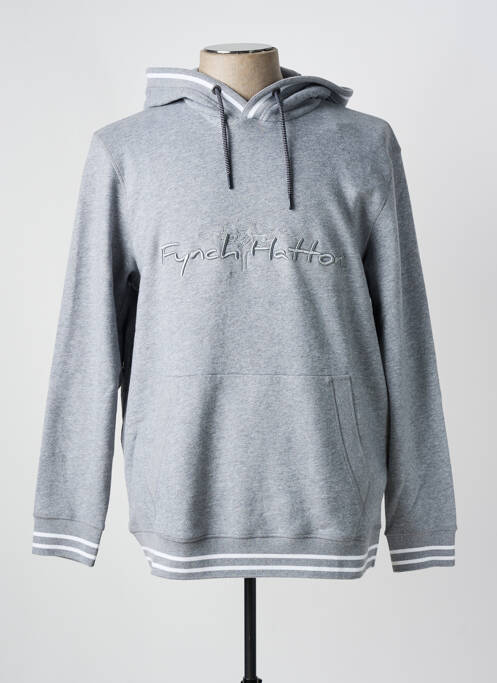 Sweat-shirt à capuche gris FYNCH-HATTON pour homme