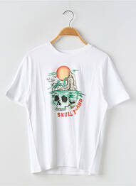 T-shirt stretch manches courtes blanc JACK & JONES garcon
