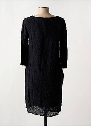 Robe mi-longue manches 3/4 manches 3/4 noir CECIL femme