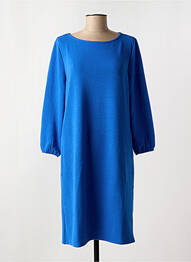 Robe mi-longue manches longues manches longues bleu STREET ONE femme
