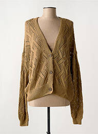 Gilet manches longues jaune GARCIA femme