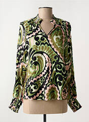 Blouse vert GEISHA pour femme seconde vue