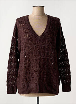Pull marron CREAM pour femme