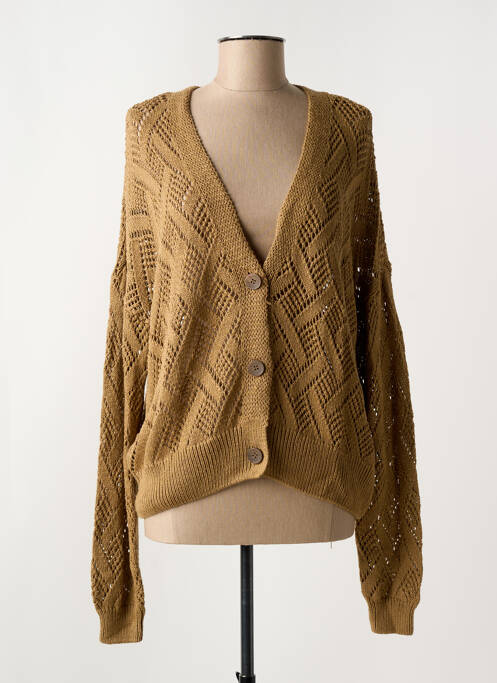 Gilet manches longues jaune GARCIA pour femme