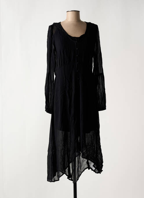 Robe mi-longue noir CREAM pour femme