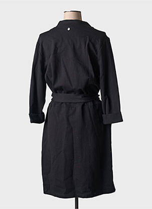 Robe mi-longue manches 3/4 manches 3/4 noir MAE MAHE femme