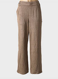 Pantalon droit taille élastique taille normale marron STREET ONE femme