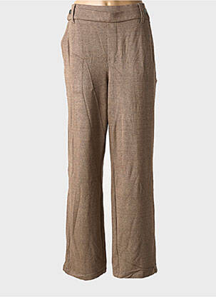 Pantalon droit taille élastique taille normale marron STREET ONE femme