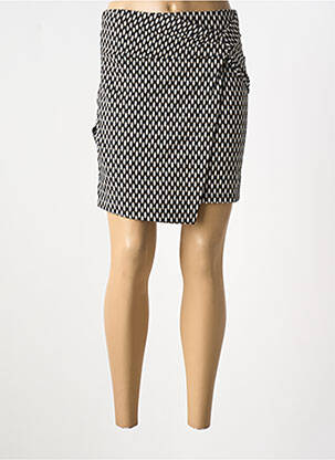 Jupe courte fermeture zippée au dos noir GARCIA femme