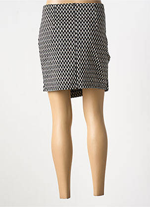Jupe courte fermeture zippée au dos noir GARCIA femme