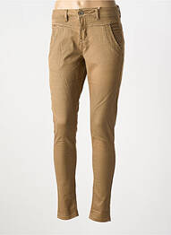 Jeans skinny stretch taille basse marron CREAM femme
