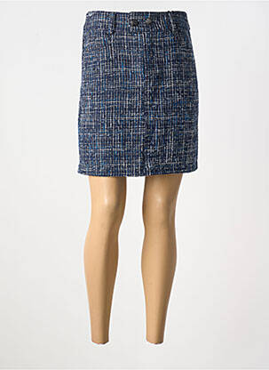 Jupe courte tissage tweed bleu STREET ONE femme