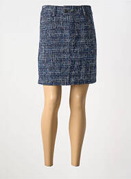 Jupe courte tissage tweed bleu STREET ONE femme
