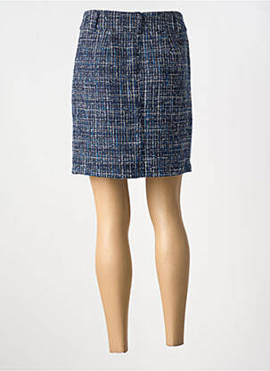Jupe courte tissage tweed bleu STREET ONE femme