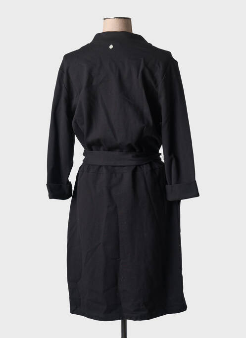 Robe mi-longue manches 3/4 manches 3/4 noir MAE MAHE femme