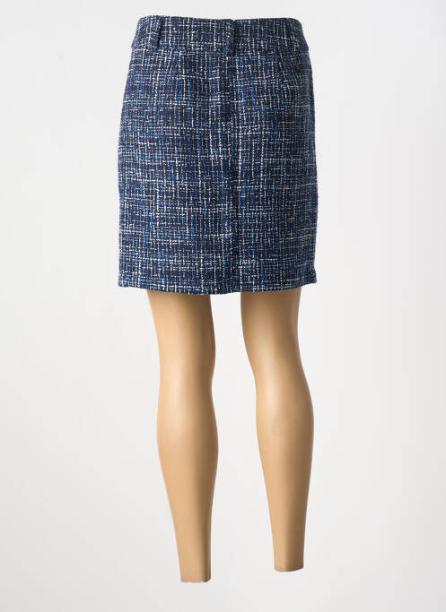 Jupe courte tissage tweed bleu STREET ONE femme