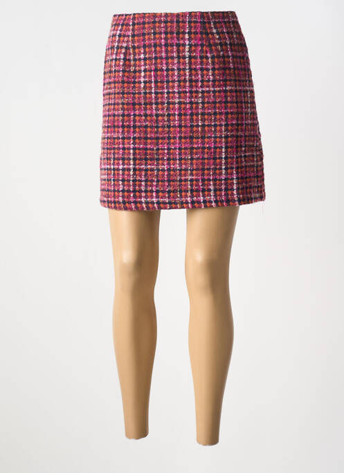 Jupe courte rose LILI SIDONIO pour femme