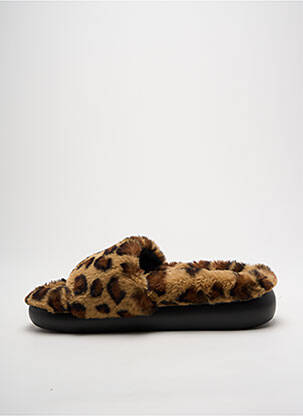 Mules/sabots bout ouvert talon de 4 à 6cm marron BUFFALO femme