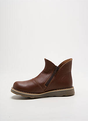 Bottines/boots fermeture zippée bout rond marron EL NATURALISTA enfant