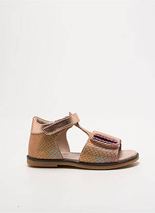 Sandales/nu pieds tissage satiné chiquet beige ASTER fille