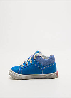 Baskets fermeture lacets bout rond bleu BOPY garcon