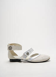 Sandales/nu pieds chiquet talon plat jusqu'à 3cm argent AYAME femme