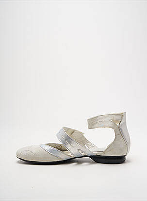 Sandales/nu pieds chiquet talon plat jusqu'à 3cm argent AYAME femme