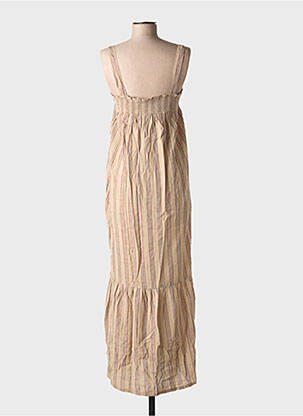 Robe longue sans manche sans manche marron MKT STUDIO femme