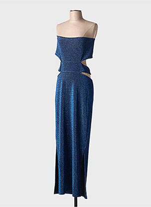 Robe longue sans manche sans manche bleu KARMA KOMA femme