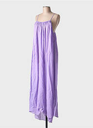 Robe longue sans manche sans manche violet LOVE STORIES femme