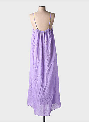 Robe longue sans manche sans manche violet LOVE STORIES femme