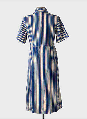 Robe mi-longue manches courtes manches courtes bleu NUDIE JEANS CO femme