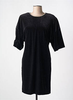 Robe mi-longue manches courtes manches courtes noir KARMA KOMA femme