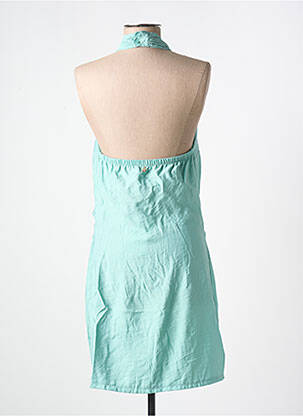 Robe courte sans manche sans manche bleu SOUVENIR femme