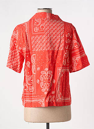Chemisier manches courtes manches courtes rouge NUDIE JEANS CO femme