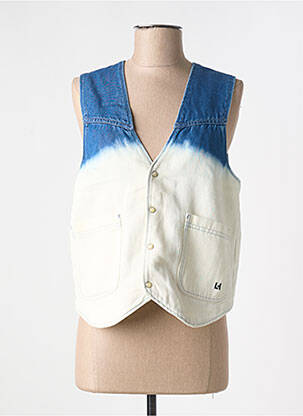 Veste casual coupe cintrée bleu LEON & HARPER femme