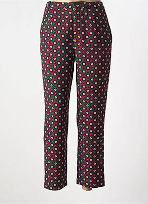 Pantalon chino taille normale taille normale violet IDANO femme