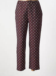 Pantalon chino taille normale taille normale violet IDANO femme