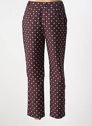 Pantalon chino taille normale taille normale violet IDANO femme