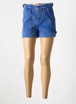 Short tissage denim taille normale bleu SWILDENS femme