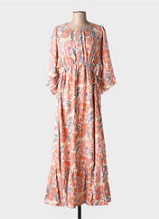 Robe longue orange SWILDENS pour femme seconde vue