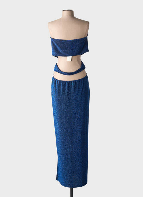 Robe longue sans manche sans manche bleu KARMA KOMA femme